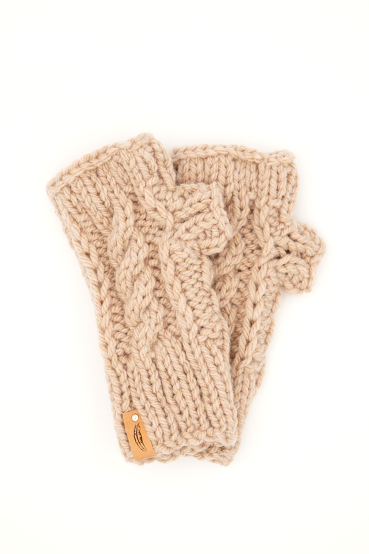 Rose Cable Mitts