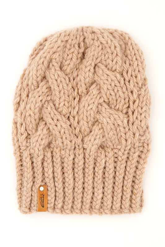 Rose Cable Beanie