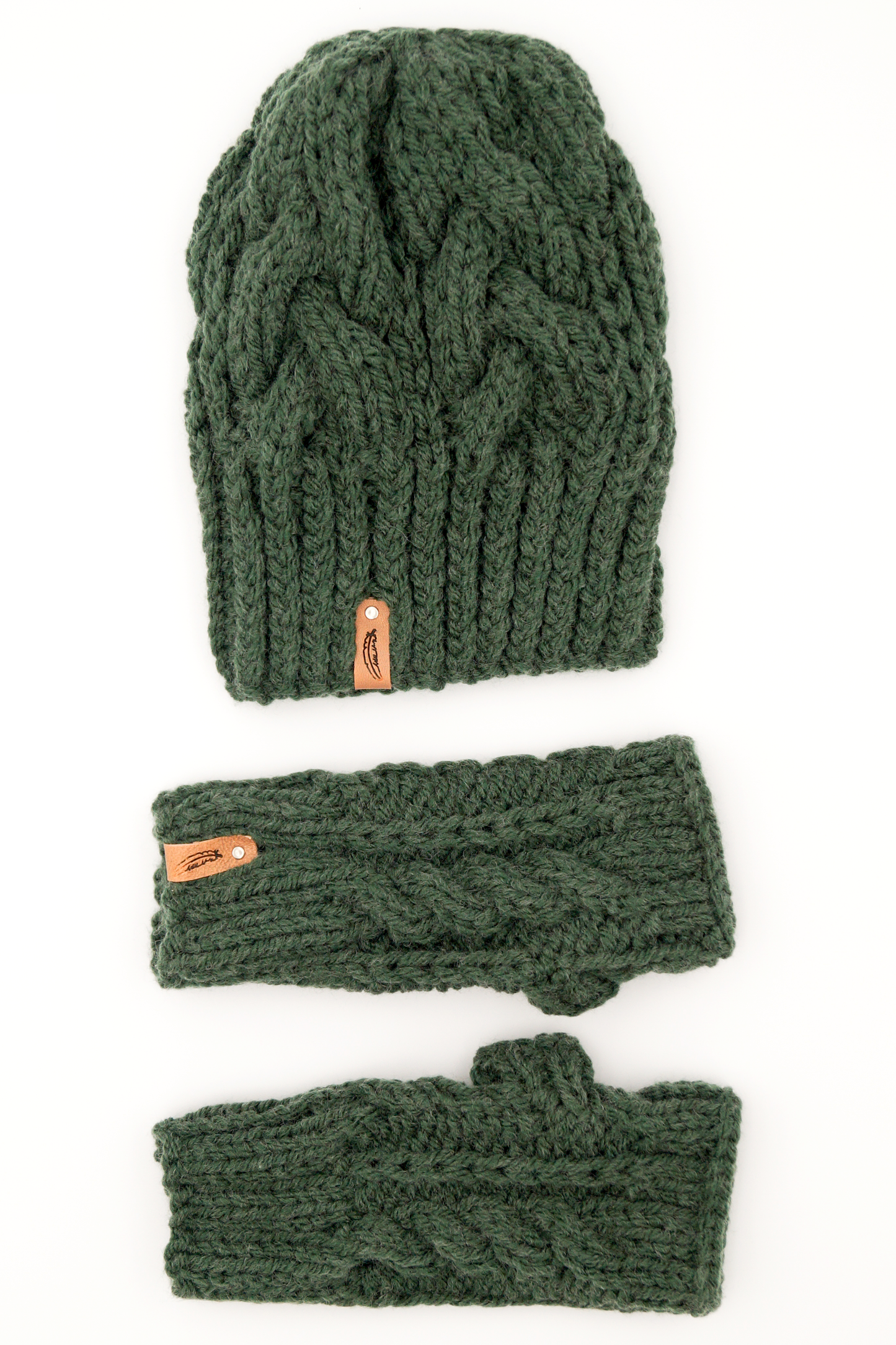 Rose Cable Mitts