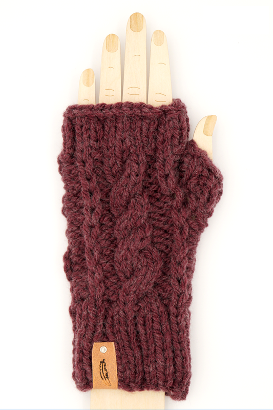 Rose Cable Mitts