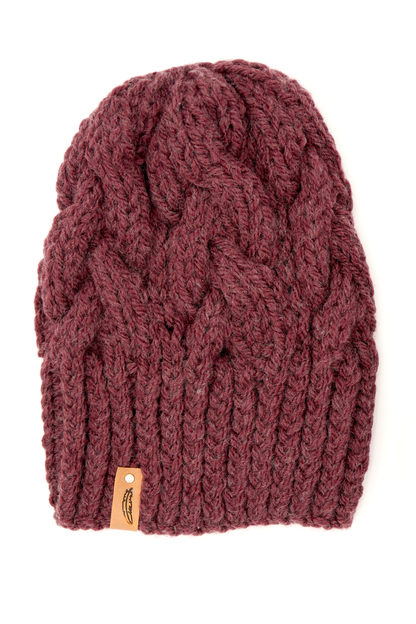 Rose Cable Beanie