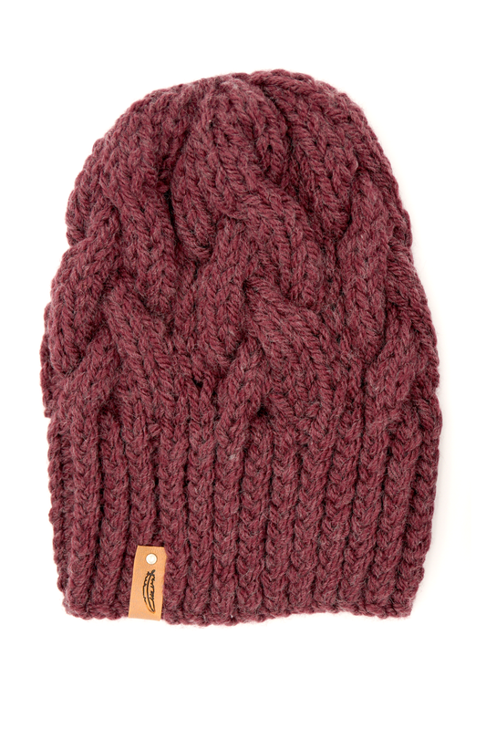 Rose Cable Beanie